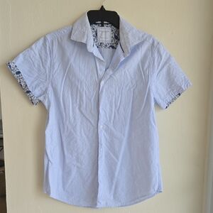 Denim & Flower Light Blue Casual Button Down Shirt